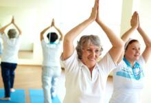 fall prevention interventions - elderly yoga