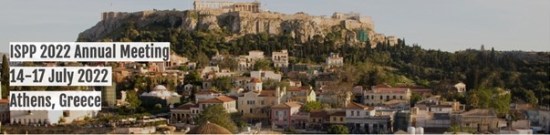 Foto del paisaje de Atenas con los detalles de la reunión escritos en la imagen de la izquierda