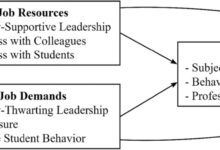 ¿Qué papel juegan el liderazgo y los requisitos laborales en el bienestar de los docentes y la búsqueda de la rotación de empleados?