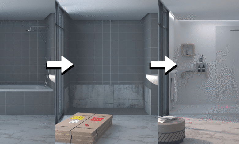 Cambiar bañera por plato de ducha antes y después