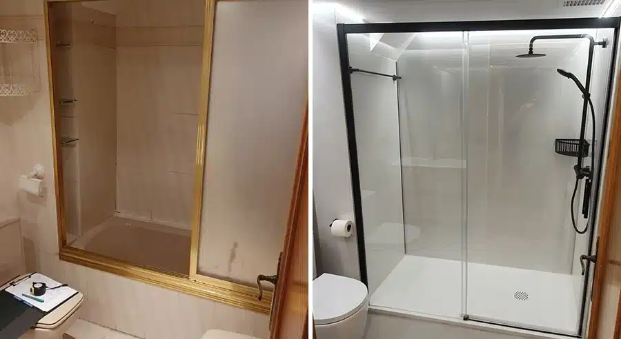 Cambiar bañera por plato de ducha